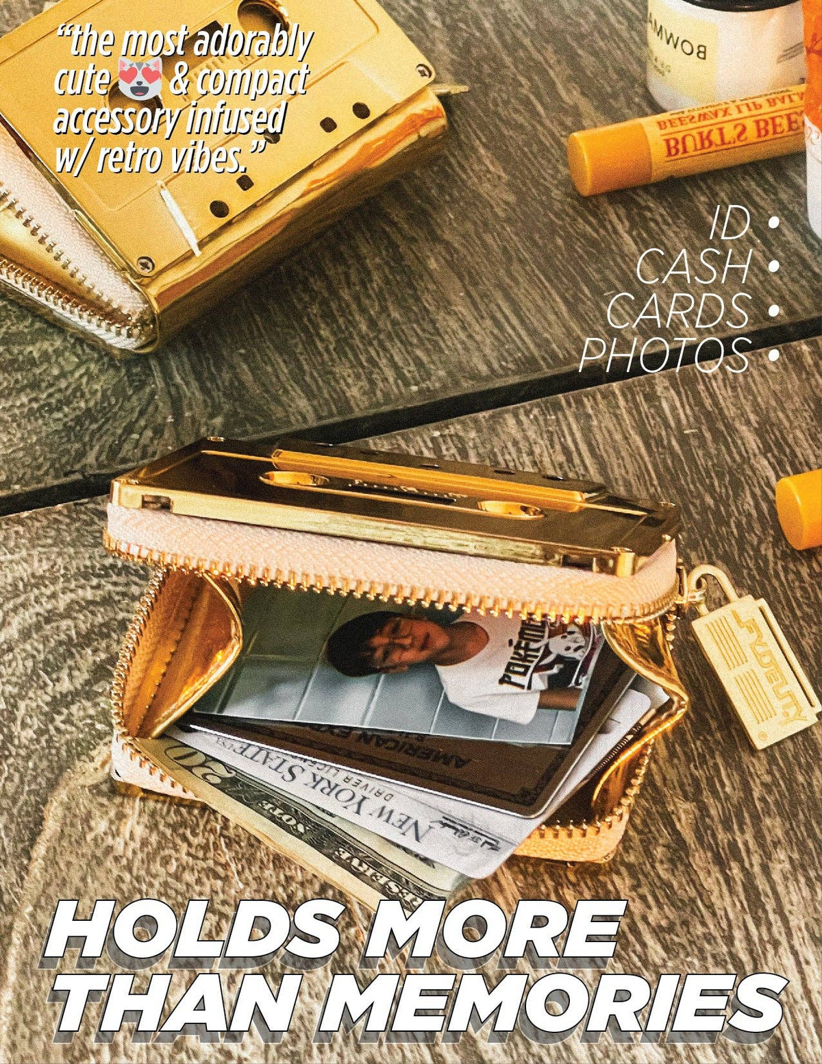 The Gold Chrome · Cassette Wallet