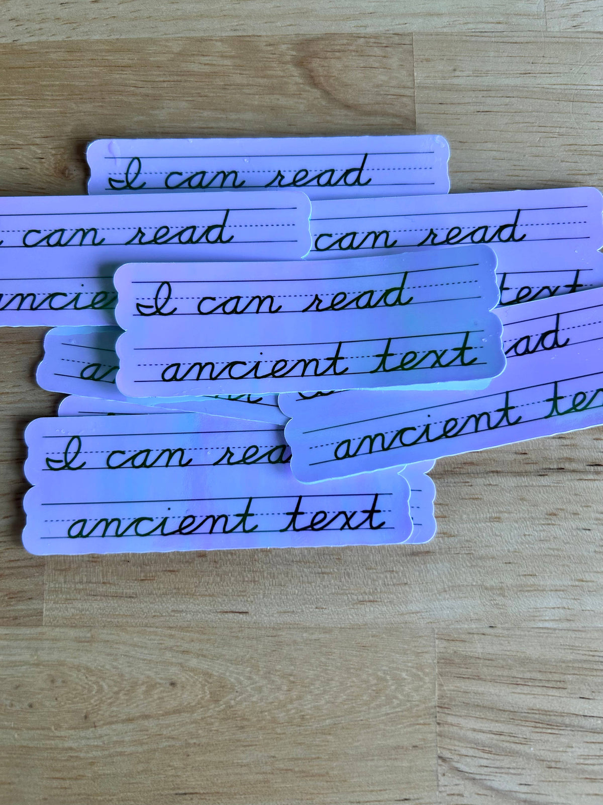 Ancient Text · Cursive Sticker