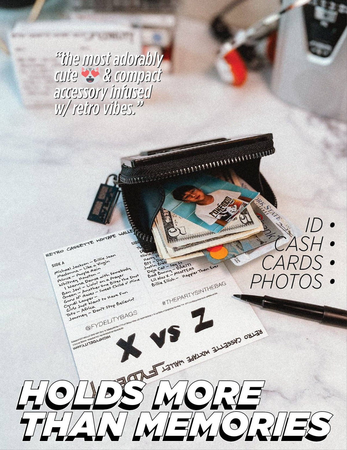 The Matte Black · Cassette Wallet