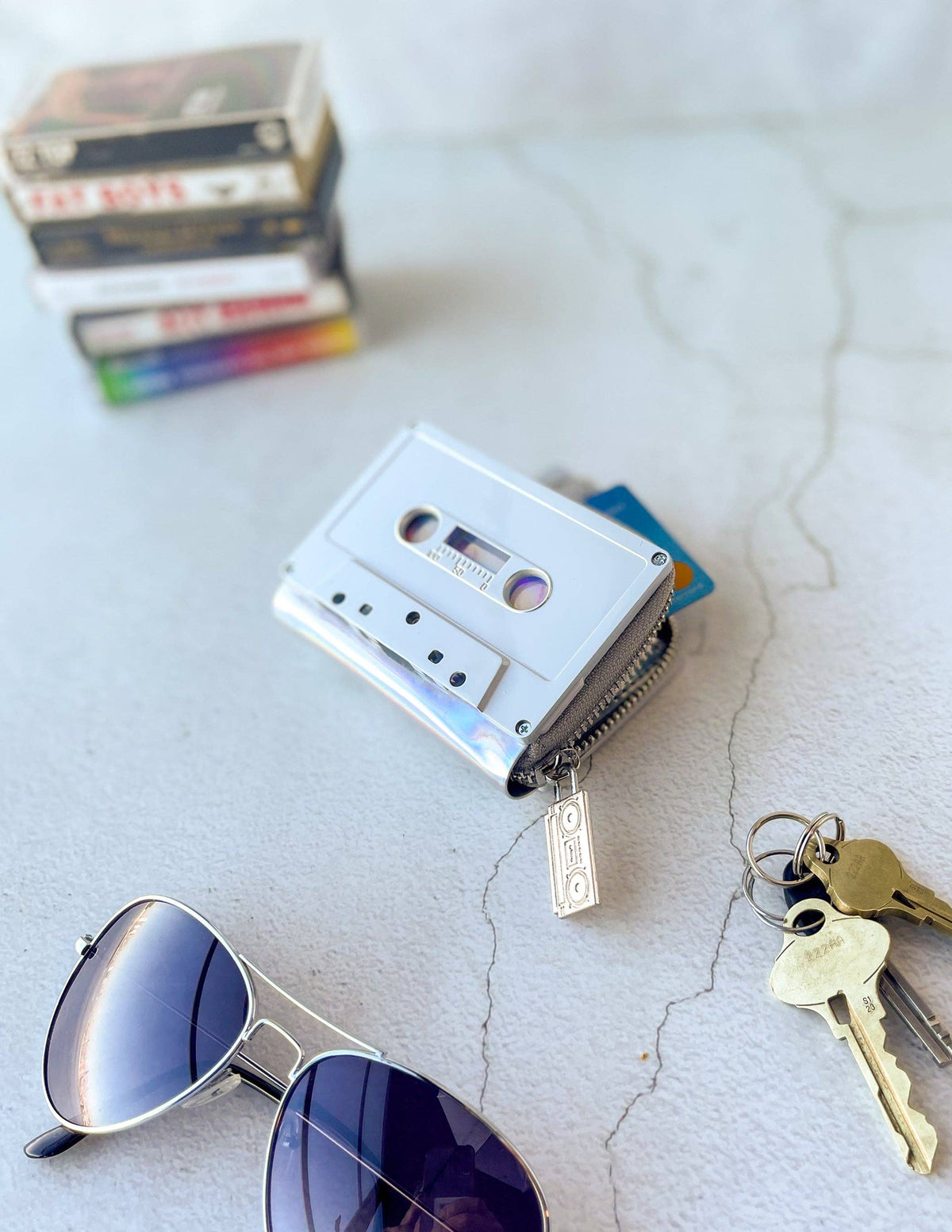 The Silver Holographic · Cassette Wallet