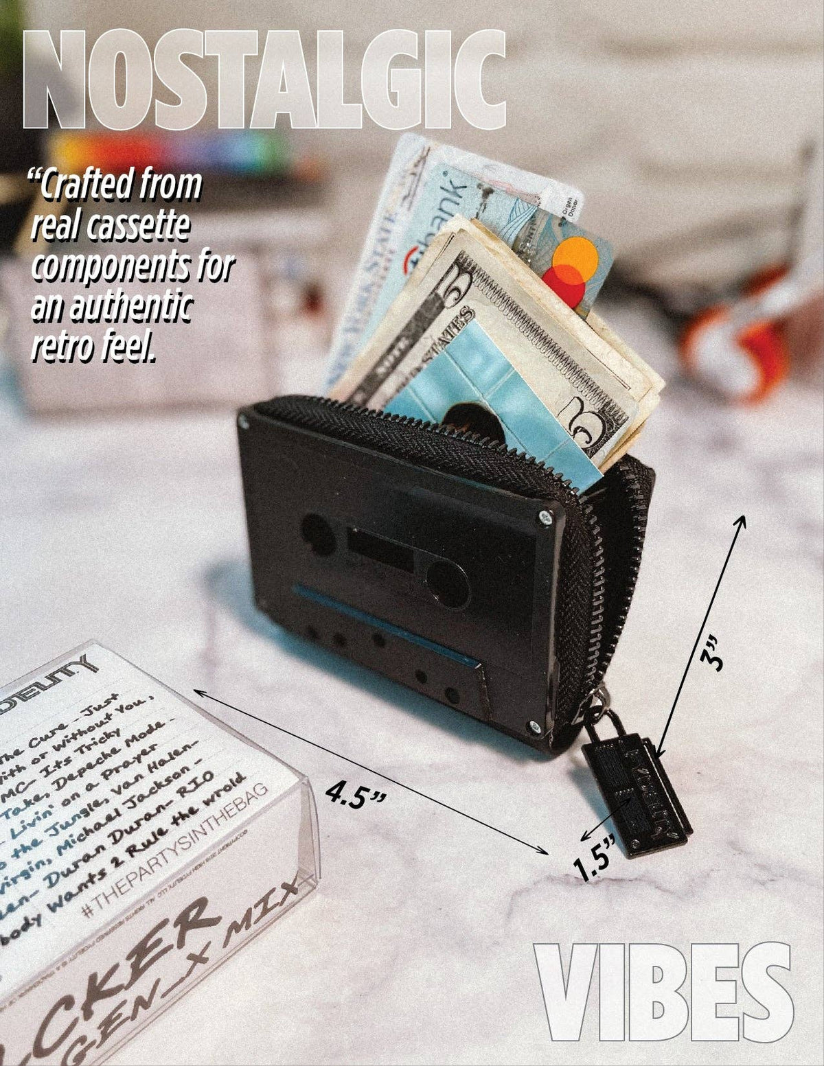 The Matte Black · Cassette Wallet