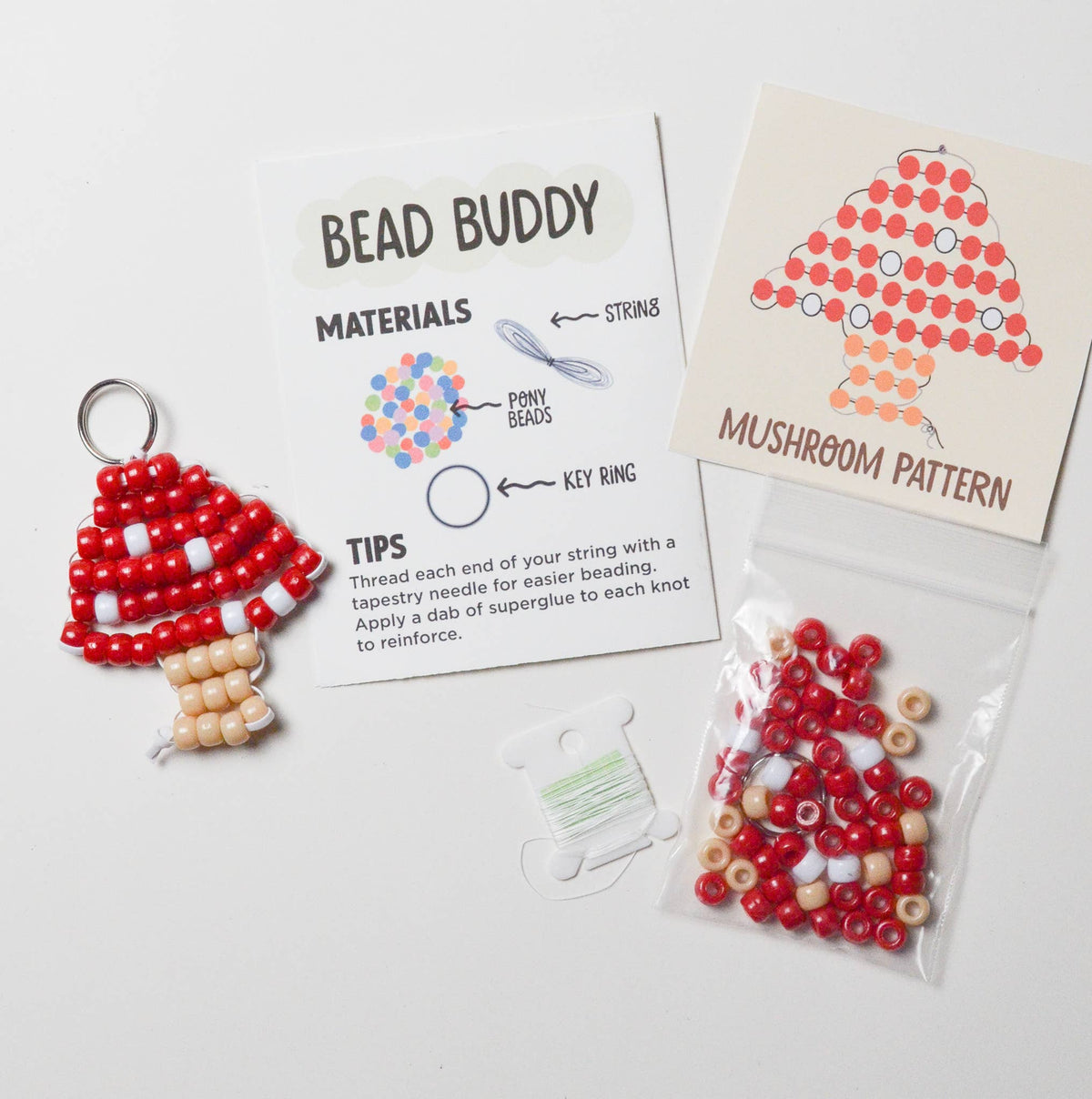 Bead Animal Keychain Kit · Make & Mend
